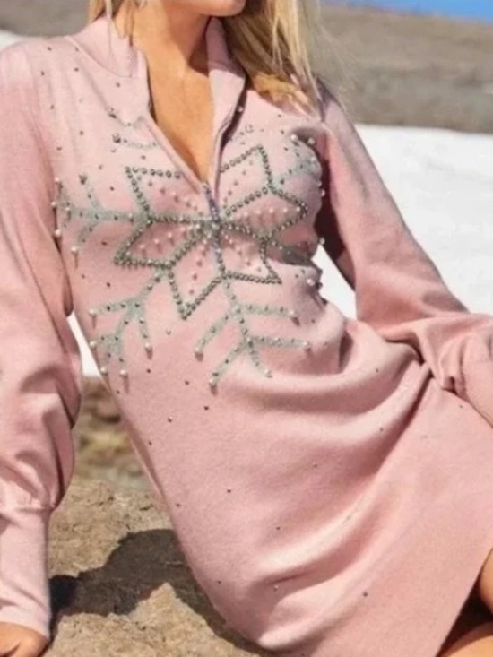 Boston Proper Dresses & Skirts - Boston Proper Pink Crystal-Embellished Mini Dress